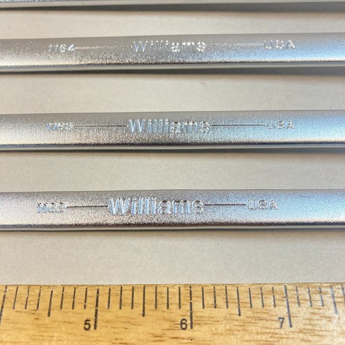 Williams Set di chiavi combinate 6 pezzi 12 punti SAE finitura satinata USA NUOVE! - Foto 2 di 12