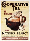 Co-operative Tea, Retro metal Sign/Plaque Wall vintage / Kitchen Gift