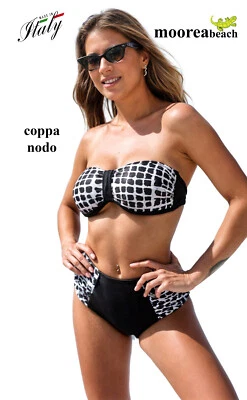 MOOREAbeach 461 Costume Bikini Femme Avec Tasse Amovible Et Branches Fabriqué En - Photo 1/3