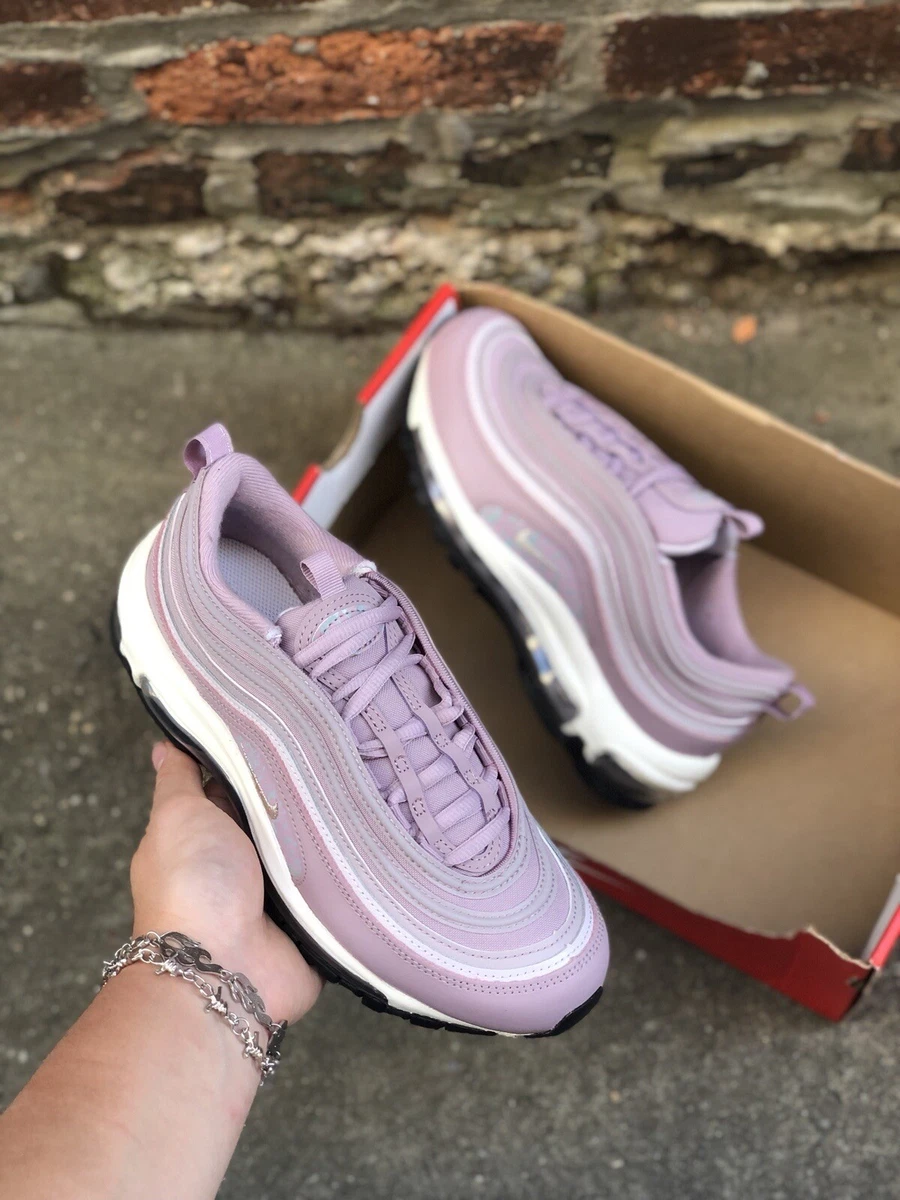 Nike Air Max 97 Plum Fog Reflective Metallic Silver Sneaker Womens Size 6.5  NEW