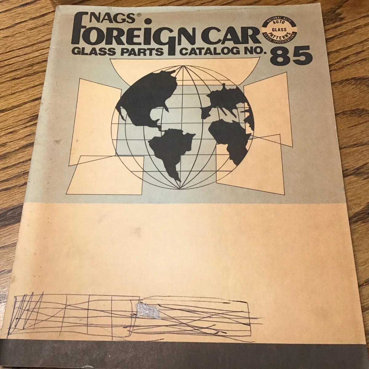 NAGS AUTO GLASS PARTS FOREIGN CAR CATALOG ORIGINAL PART NUMBERS SIZES No.  85 | eBay