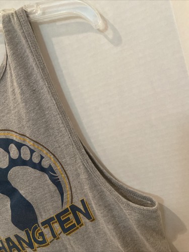 Hang Ten Premium Tee Tank Top Shirt Men’s Size Small Gray Surfer Footprints - Picture 10 of 21