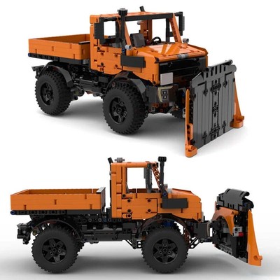 NEW Technical 1264PCS MOC Building Blocks Truck Model Unimog U1400 Snowplow Cars