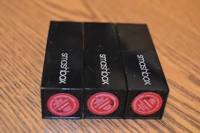 3x Smashbox Be Legendary Lipstick In Legendary 2.4g Deluxe Sample Size ~