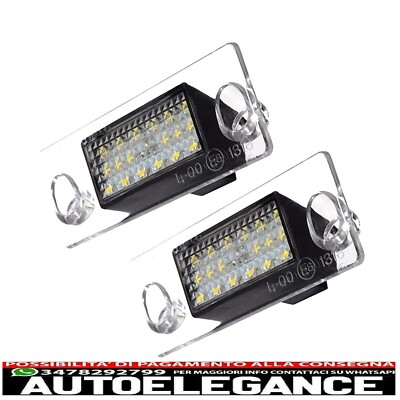 Njssjd 2 Luci Targa A LED Compatibili Con A.udi A3/S3 8L Facelift 2000-2003, A.udi A4/S4 B5 Facelift 1999-2001 Luci Targa Bianche Allo Xeno - Foto 3