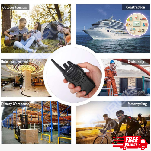 2 Pack Set Long Range Walkie Talkie 50 Mile Two Way Radio Charge Waterproof Best - Picture 4 of 4