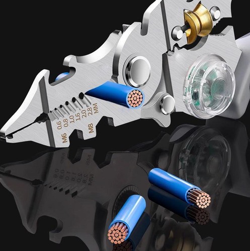 10-in-1 Multi-Functional Wire StripperScissors With Electrical Test UK F7S8 - Picture 9 of 13