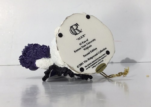 KSU Kansas State Wildcats #1 Fan Alice Cheerleader Snowman Christmas Ornament - Picture 4 of 4
