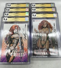 Dawn #1-6 + #1 Black Light Cover ALL CGC / JSA 9.6 (x3) & 9.8 (x4) All Signed