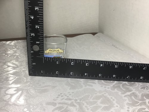 Vintage Griechenland quadratisches Schnapsglas Reise Souvenir BARWARE selten - Bild 6 von 6