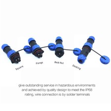 Colourful Mini Nail File Waterproof Connector Docking Pair SP21 In-Line