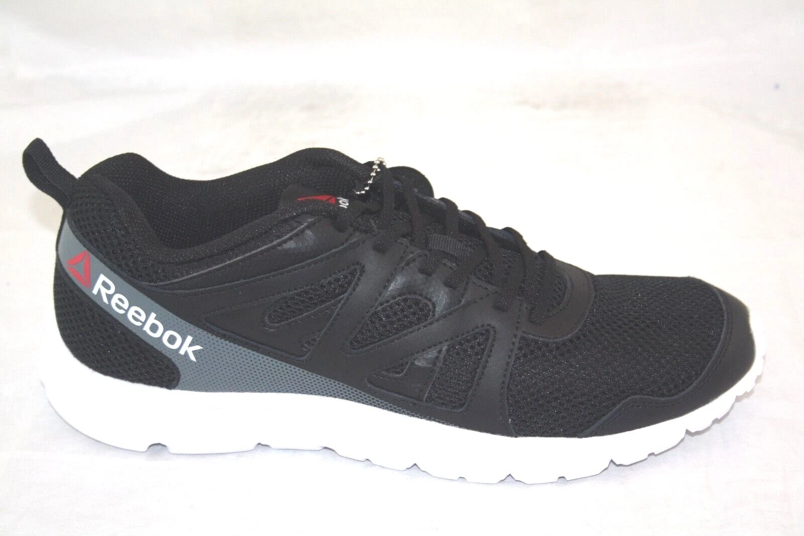 CHAUSSURE DE COURSE REEBOK MEMORYTECH RUN SUPREME 2,0 MT COMFORT V72082 NOIR/BLANC/ALLIAGE