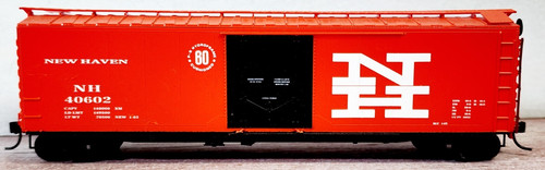 Coche de carga New Haven RR 50' puerta enchufable 40602 E&C tienda 9002-2 dueño construido con Kadees HO | Zustand: Used