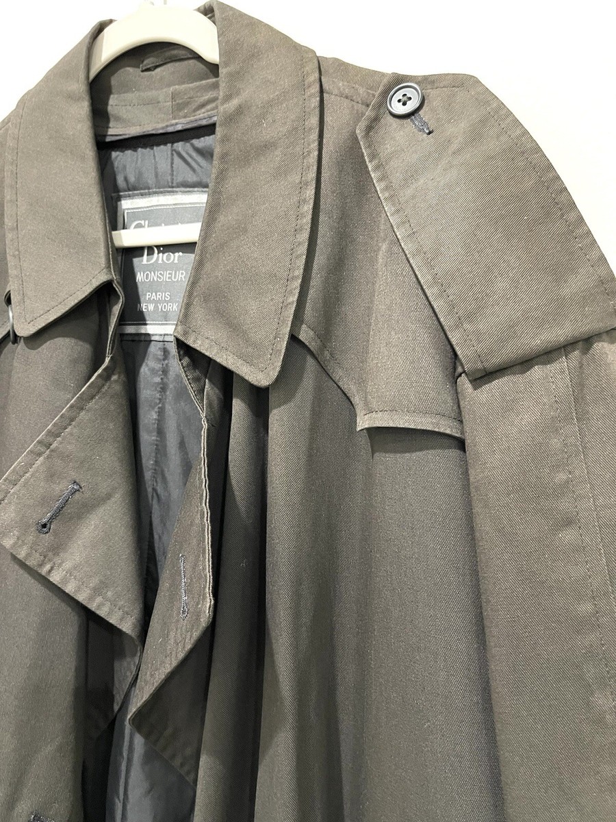 Christian Dior Monsieur Men's Vintage Luxury Trench Coat