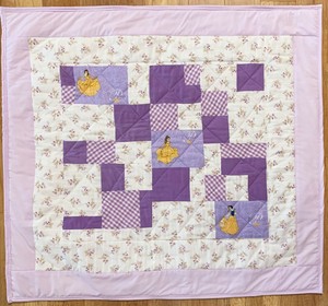 purple crib blanket
