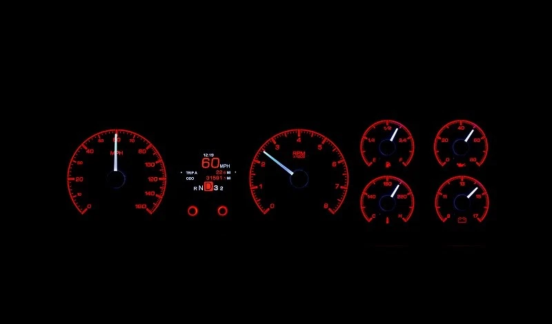 Dakota Digital 1970-72 Chevy Chevelle Malibu sistema de calibre sin SS HDX-70C-MAL-K Foto 2 de 4