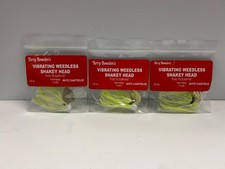 Terry Bowden's Jig Heads White Chartreuse Lure Lot 3/8 oz