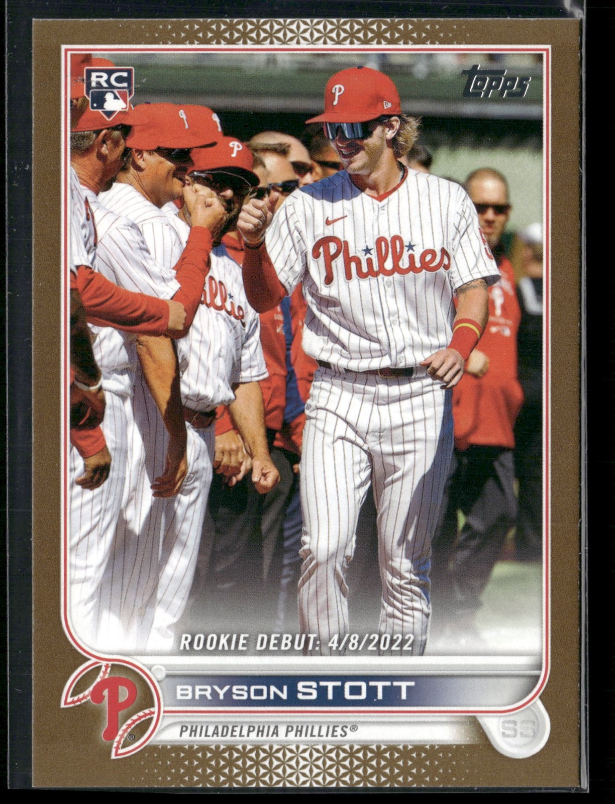 2022 Topps Update #US255 Bryson Stott Gold #/2022