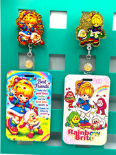 Rainbow Brite Retractable Badge Reel WITH ID Holder