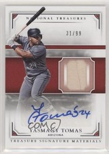 2017 Panini National Treasures 31/99 Yasmany Tomas #TSM-YT Auto 2r8