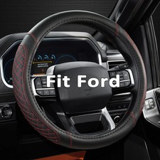 Customized Auto Car Steering Wheel Cover for Ford F-150, F-250, F-350, Expedi...