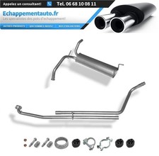 Auspuff Satz Citroen C1 1.0 50kW (2005-2014) Hintere Komplett Montagesatz