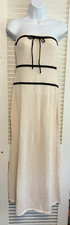 L) NWT MESHKI DAWN Strapless Lux Knit Cream MIDI Cocktail Resort Cruise SALE