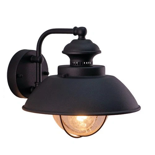 Vaxcel Lighting OW21501 Harwich 1 Light Outdoor Wall Sconce - 10 - Black - Picture 1 of 12