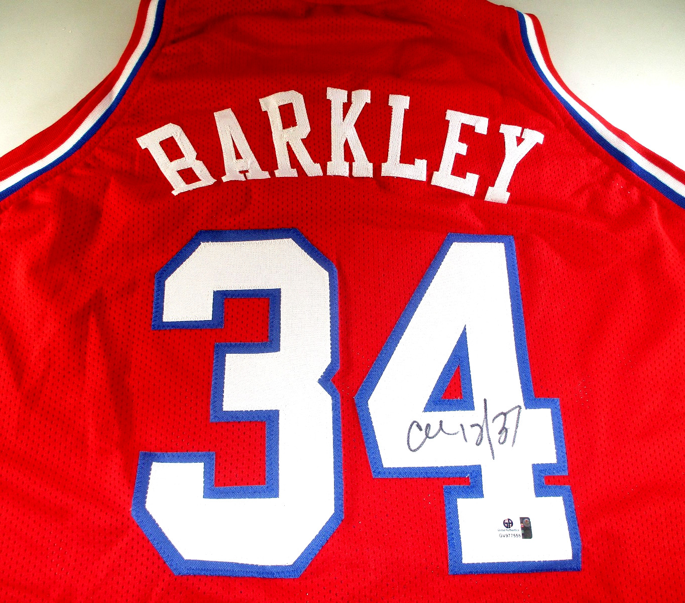 Charles Barkley / Autographed Philadelphia 76ers Custom Basketball Jersey / COA