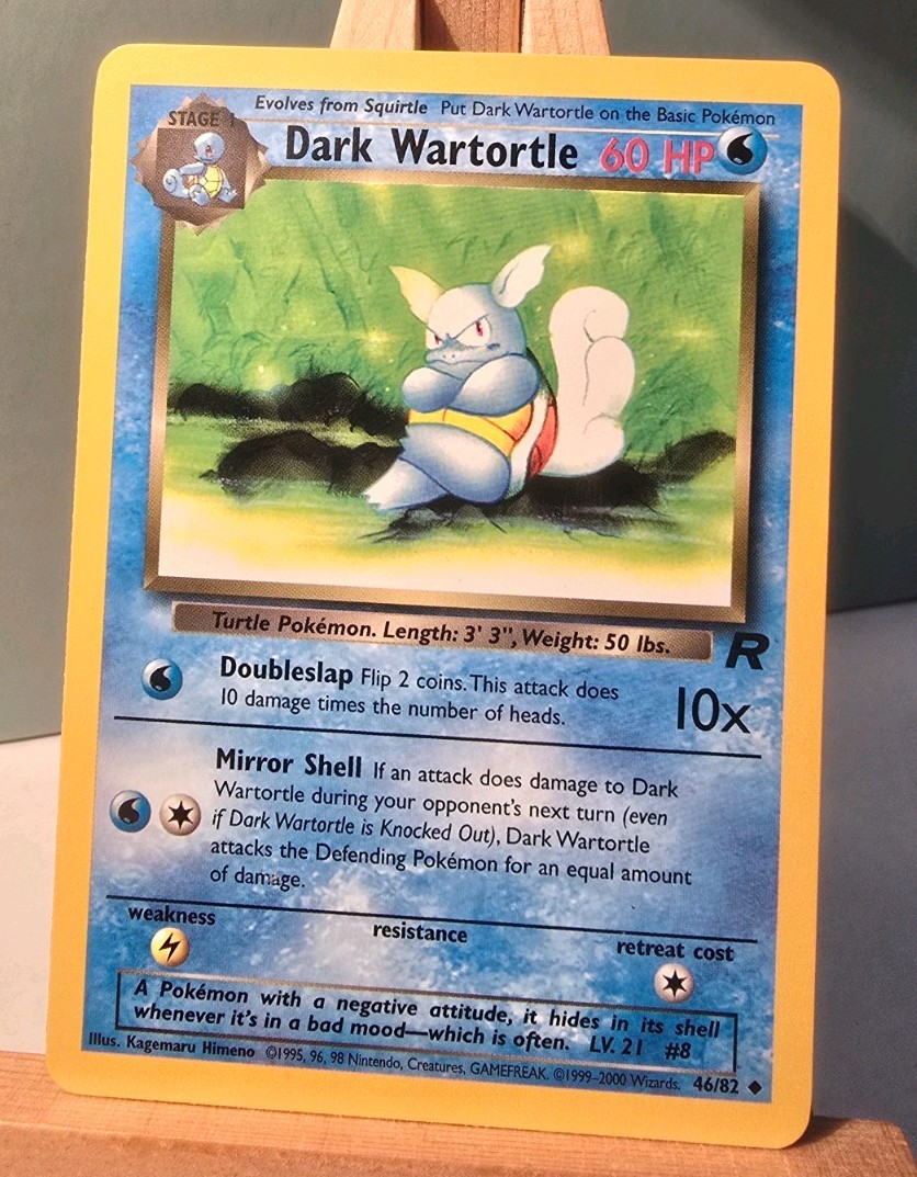 Dark Wartortle Unlimited Uncommon Team Rocket 46/82 NM