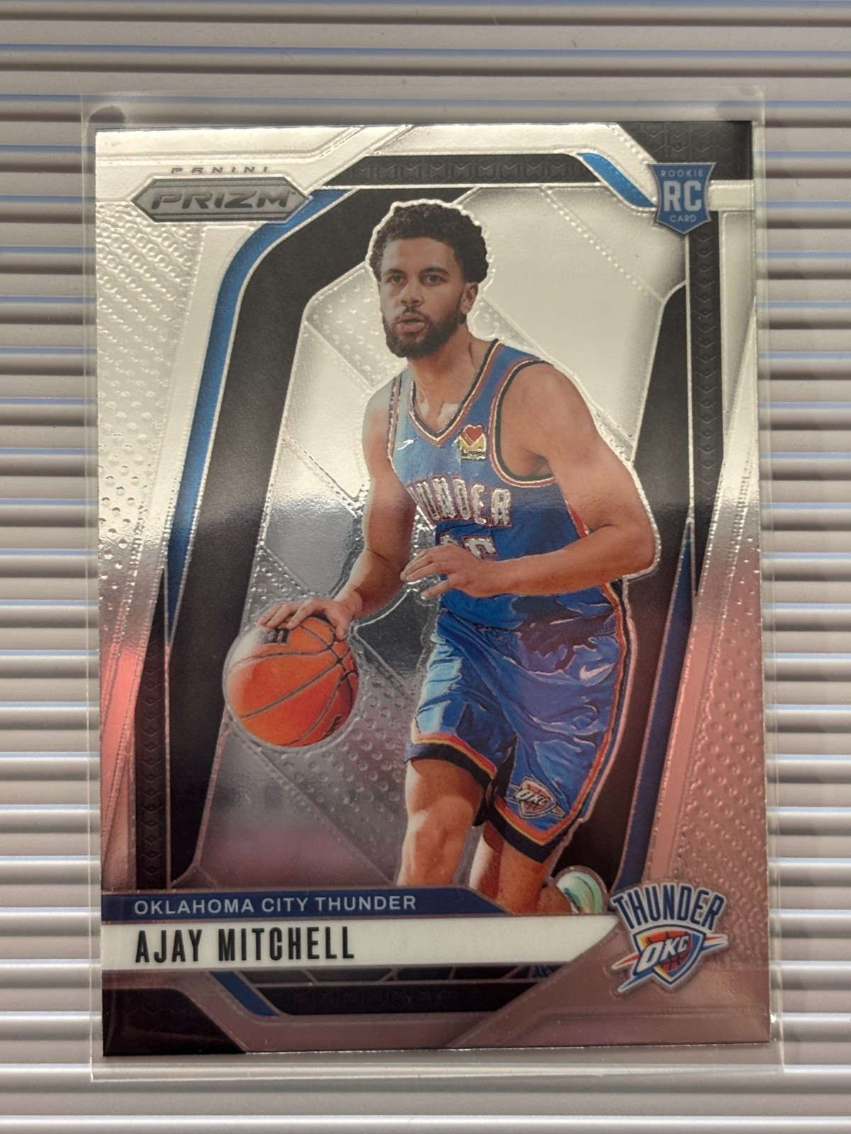 2024-25 Panini Prizm - Ajay Mitchell #226 White Lazer Prizm /275 (RC)