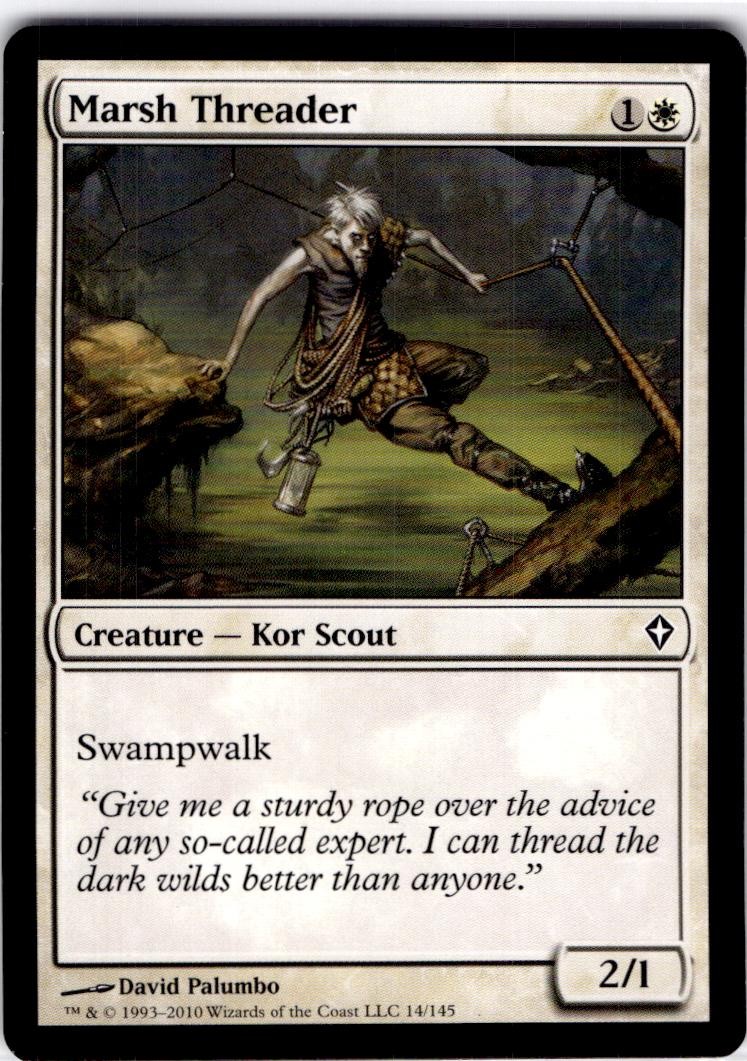 MTG Marsh Threader Worldwake Common #14