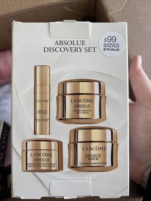 Lancôme Absolue Discovery Set Soft Cream Serum Eye Cream Rose Balm Cleanser New