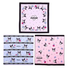 Sanrio Kuromi Lunch Cloth 3 Piece Set 074055