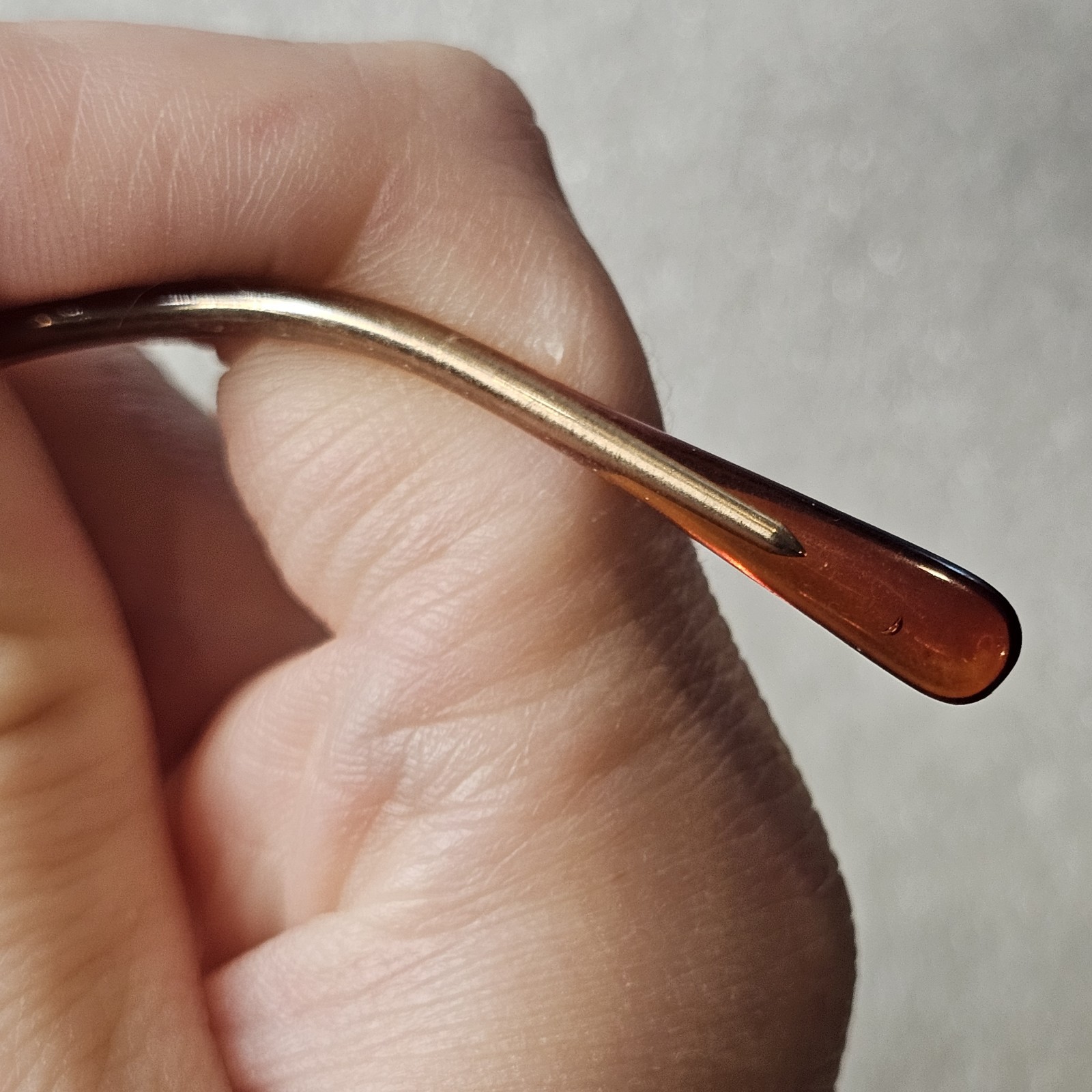 VTG Tortoiseshell Sunglasses Rectangular Brown It… - image 11