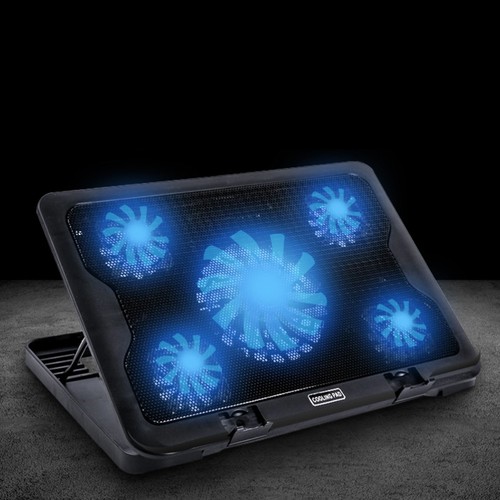 Five-fan Radiator Notebook Cooler Usbc Travel Laptop Cooling Pad - Afbeelding 6 van 11