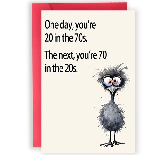 Abeletree Funny 70th Birthday Card Gifts for Women Men, Happy 70th Birthday D...