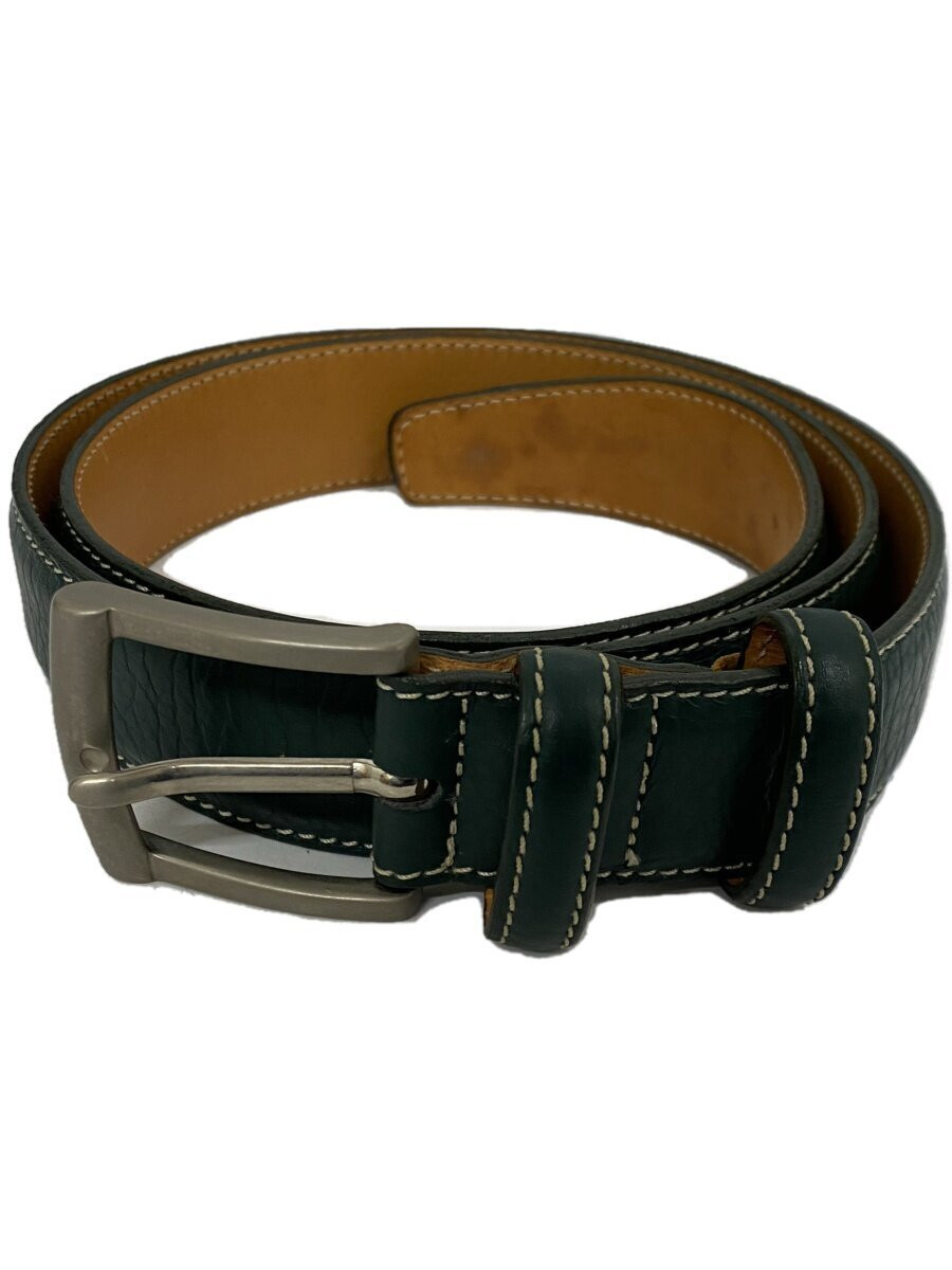 Men's Green Leather Saddler S Belt – Durable & Stylish Design