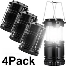 1/2/3/4 Pack Collapsible LED Camping Lantern Waterproof Emergency Light Hiking