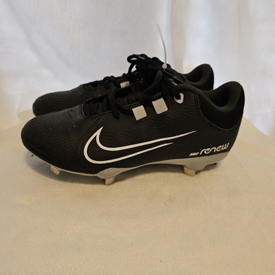 Womens Sz 7.5 Black Nike Renew Hyperdiamond 4 Pro Softball Metal Cleats