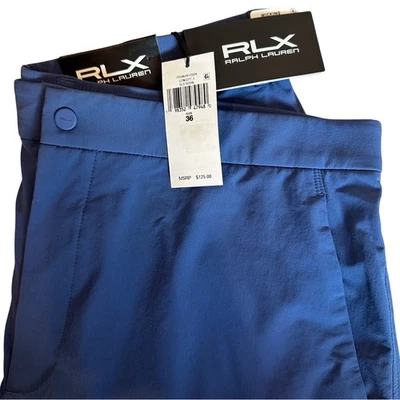 RLX Ralph Lauren Mens Golf Shorts Old Royal Blue Woven Straight Tailored Fit 36 - Image 1 of 4