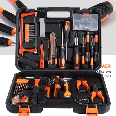 Werkzeugkoffer mit Werkzeug 102teilig Set Hammer Schraubendreher Werkzeugkasten