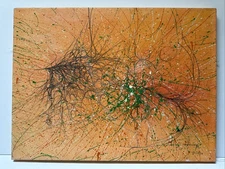 ALBERT RADOCZY PAINTING ABSTRACT EXPRESSIONISM MODERNISM CUBIST CUBISM 1970 ROLL