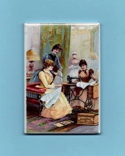 DOMESTIC SEWING MACHINES *2X3 FRIDGE MAGNET* VINTAGE ADVERTISEMENT SUPPLIES SEW