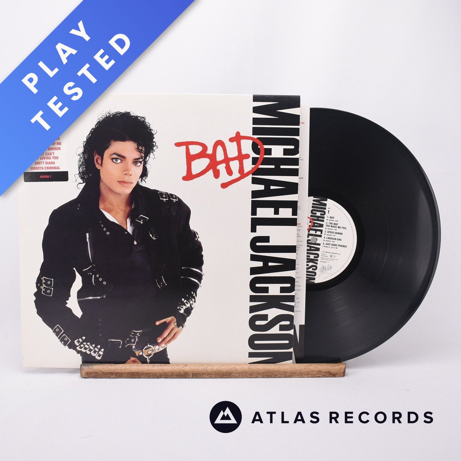 Michael Jackson Bad Gatefold LP Album Vinyl Record 1987 450290 1 Epic - EX/EX