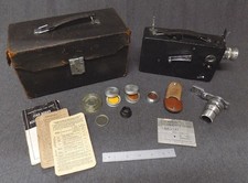 Vintage 16mm Film Cine-Kodak Model K, Movie Camera w/Case, Filters Extra Lens