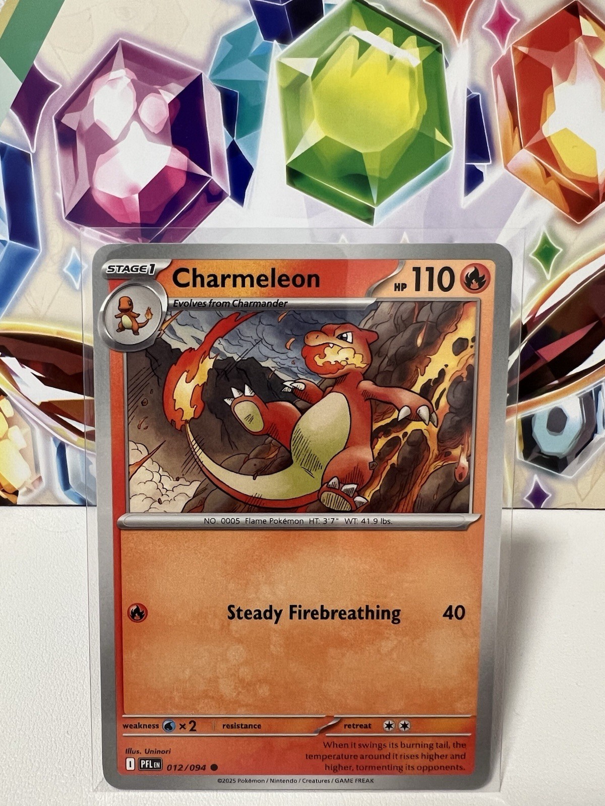 Charmeleon 012/094 Common Regular - Pokemon TCG Phantasmal Flames - NM