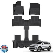 Auxko All Weather Floor Mats Fit for Kia Sorento Hybrid 2025 2024-2021 Includ
