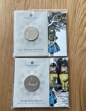Alice in Wonderland Alice Through the Looking Glass £5 Coin  2021 Uncirculated