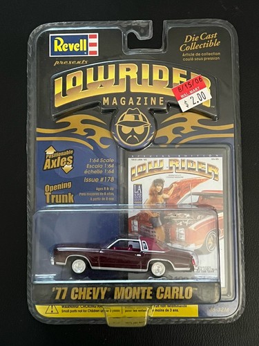 1 64 Revell Lowrider 1977 Chevrolet Monte Carlo blue #184 LA Super Show